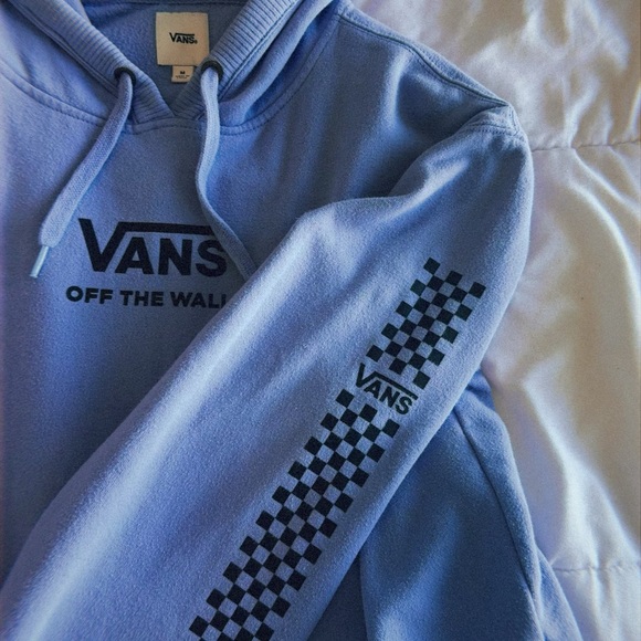 Vans Blue Cropped Hoodie - Picture 1 of 5